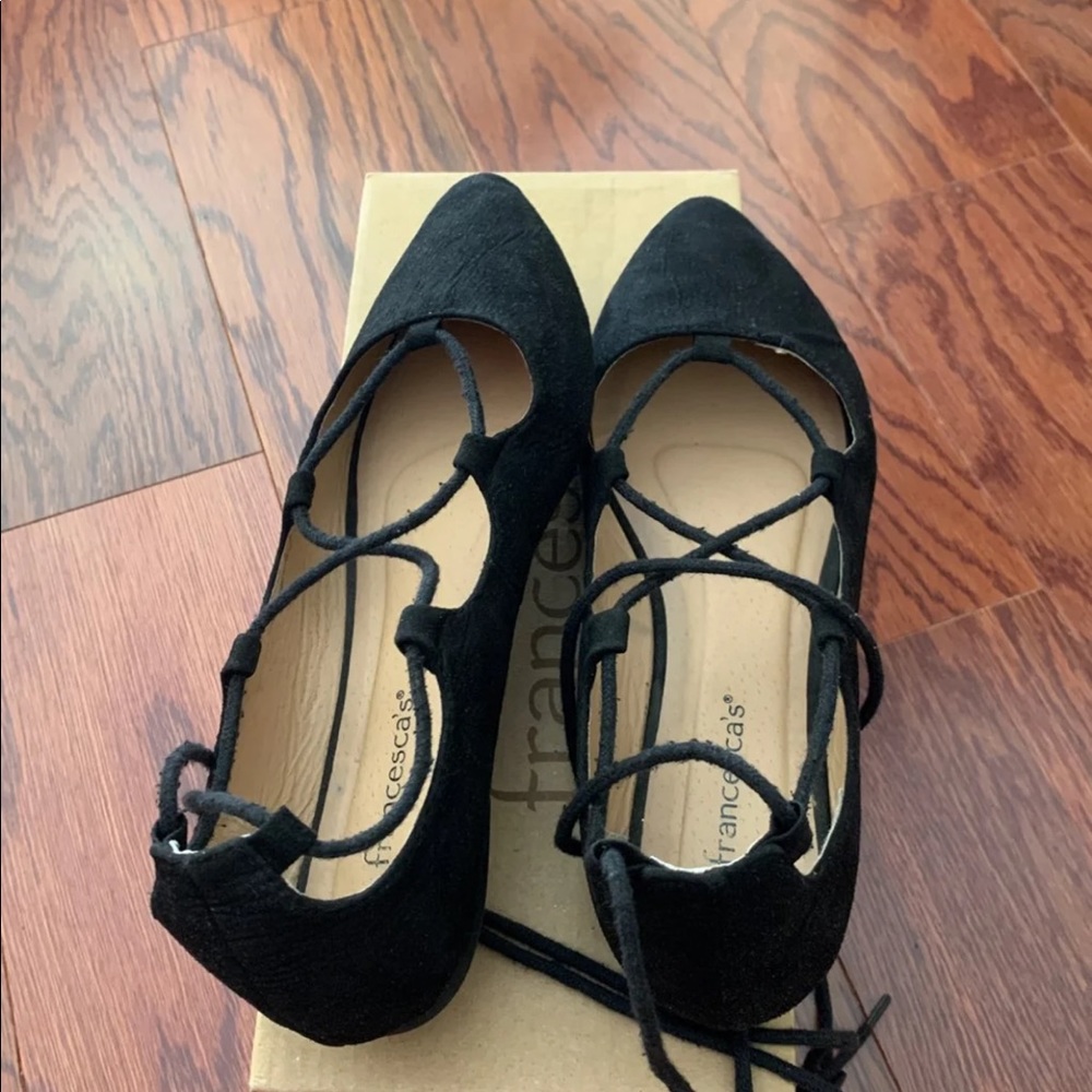 Lace up ballet flats- SIZE 6